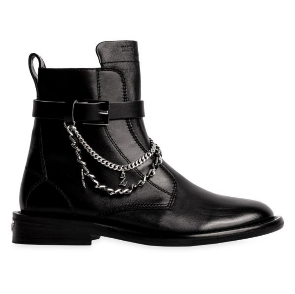 Zadig & VoltaireLaureen Chain Embellished Leather Boots